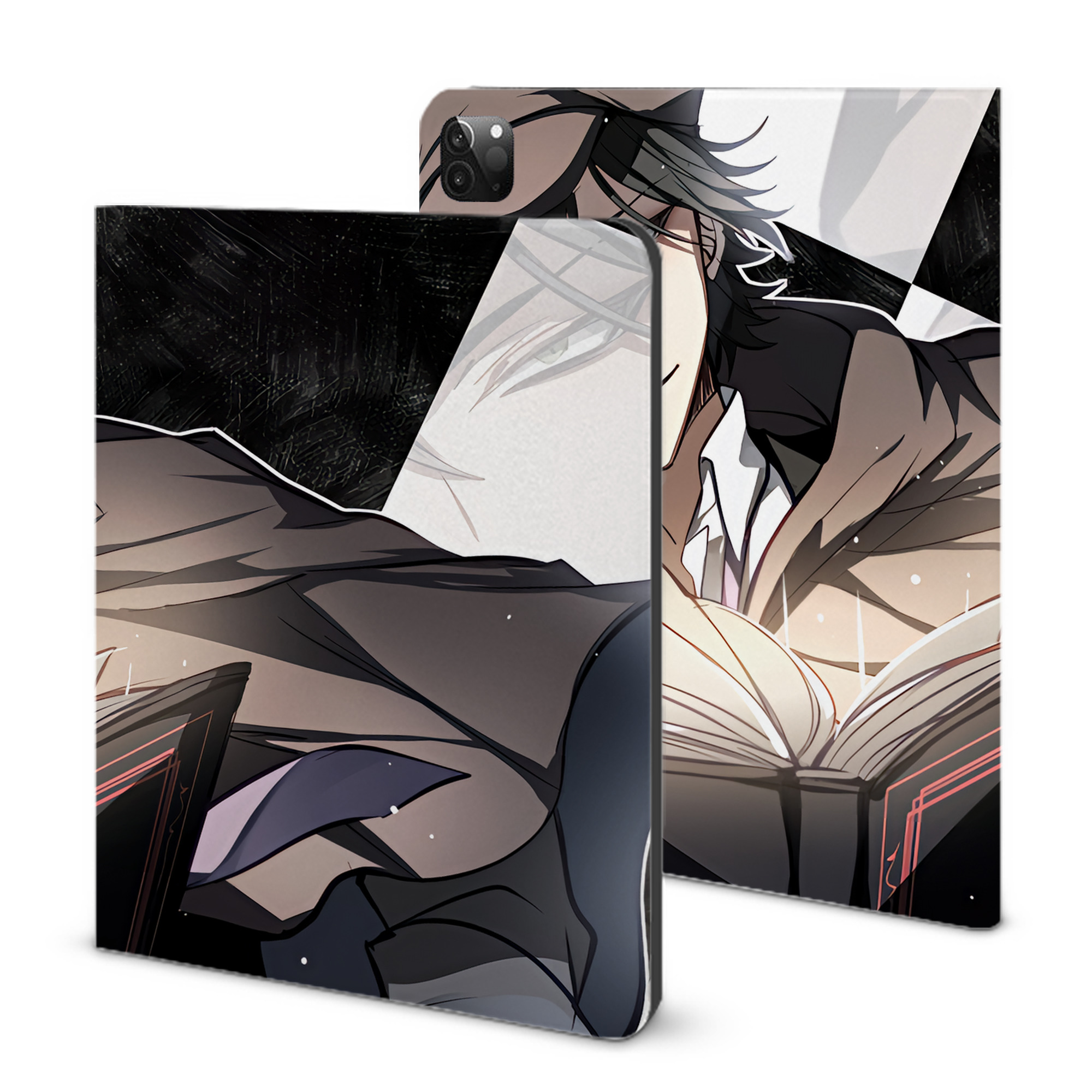 （画像用） 文豪ストレイドッグス Bungo Stray Dogs IPadケース ペンホルダー付き ブックスタイルデザイン